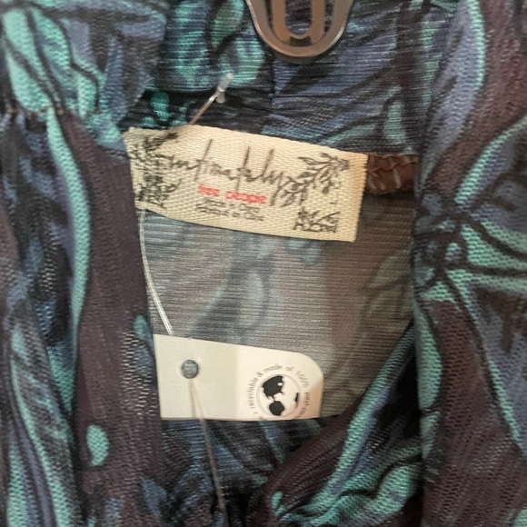 Intimately Free People Under It All Printed Mesh Bodysuit Large Southwest NEW - Picture 2 of 8